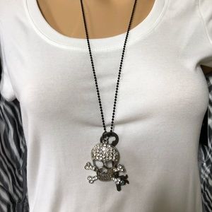 Skull & Skeleton Key Necklace